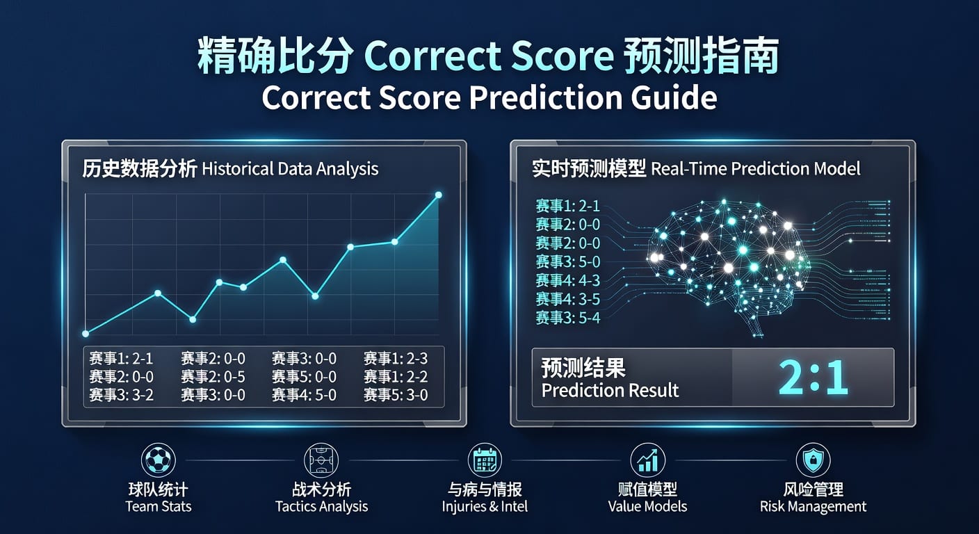 精确比分 correct score：2026年投注技巧与赛果判断